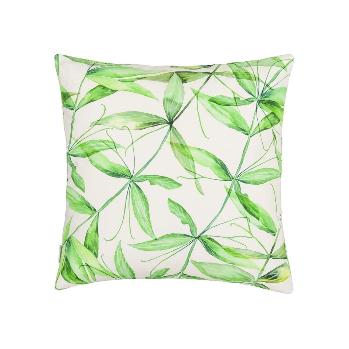 Sierkussen met botanische bladeren, Palme botanique van Designers Guild