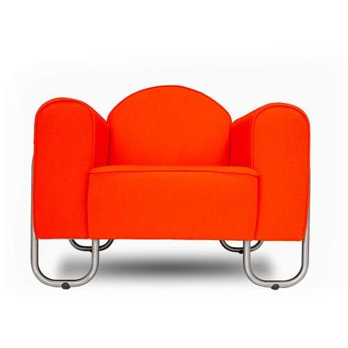 Dyker 30 fauteuil oranje - voorkant
