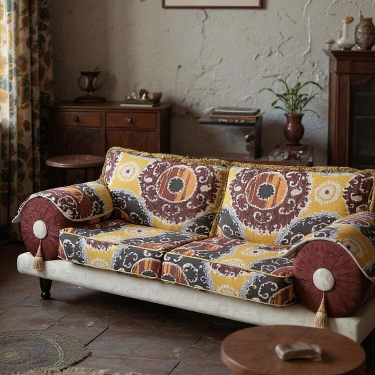 Eclectische woonstijl met bank van DSCO