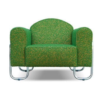 dyker 30 vintage miracle groene stof van keymer