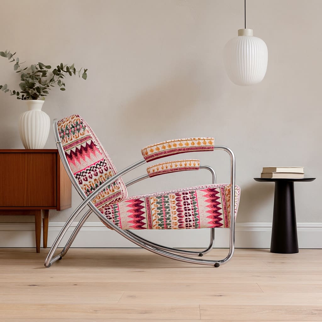 Fauteuil met uitgesproken dessin