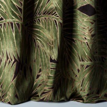 gordijnen velours palmbladeren van nobilis